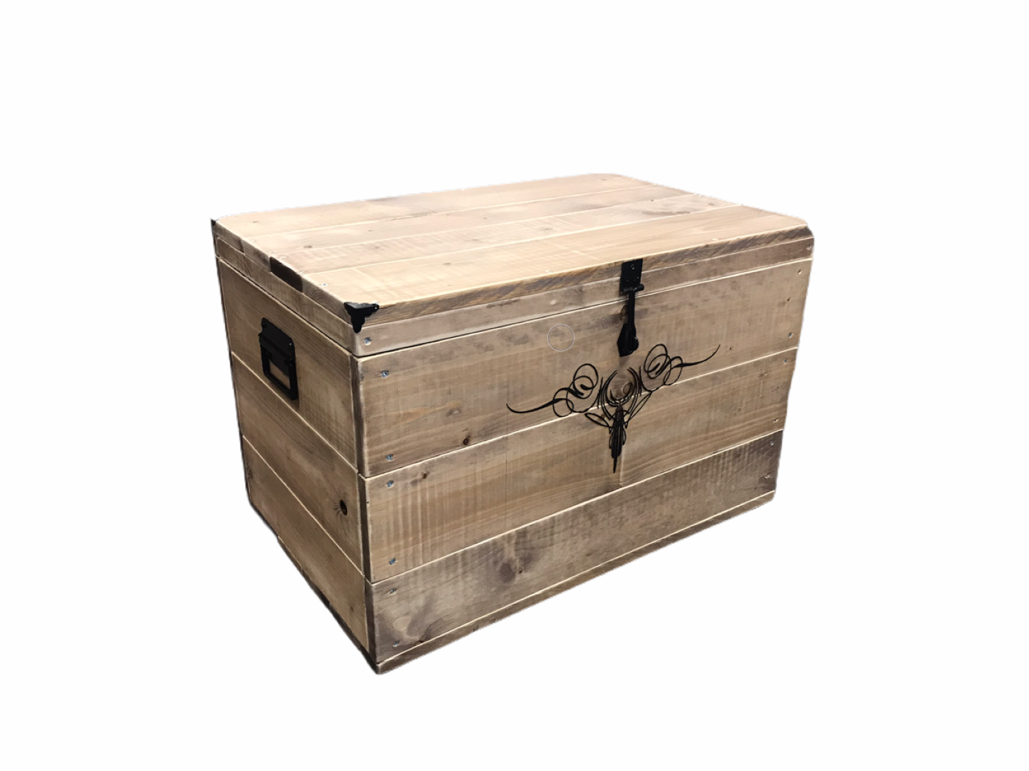 Truhe-Pinstrip Truhe Vintage mit Pinstrip