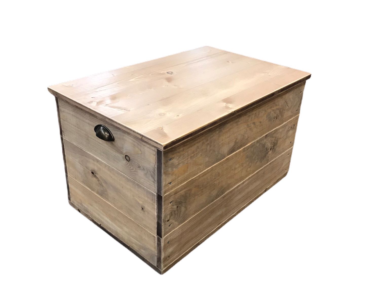 Truhe-Couchtisch Truhe/Couchtisch Vintage mit Tischlift